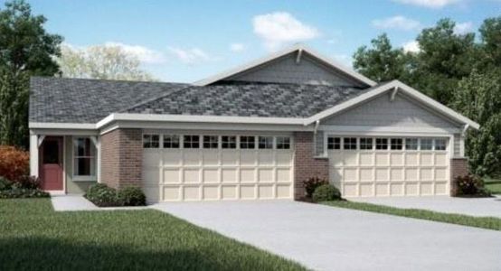 New construction Townhouse house 21 Gold Dust Dr, Unit 1-A, Dawsonville, GA 30534 Wembley- photo 0