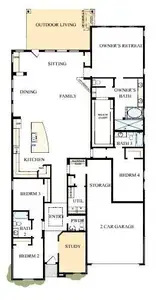 New construction Single-Family house 5838 Pink Coral Ln, Manvel, TX 77578 plan The Finley - image