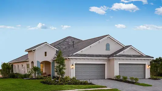 New construction Duplex house 2618 Paradise Plum Dr, Sarasota, FL 34240 plan Tidewater 2B - image