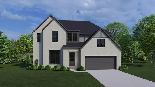 New construction Single-Family house 1800 Morning Mist Dr, Georgetown, TX 78628 plan Whitney - image