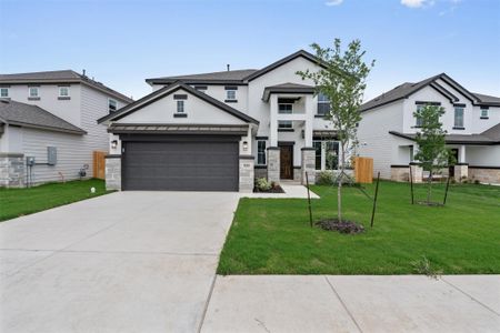 New construction Single-Family house 329 Stellar Wind Dr, Georgetown, TX 78628 Lennox- photo 0 0