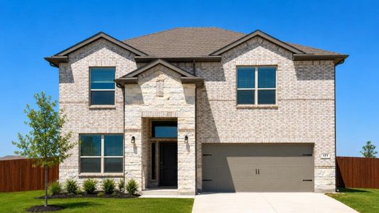 New construction Single-Family house 127 Yucca Ln, Rhome, TX 76078 plan Redrock - image