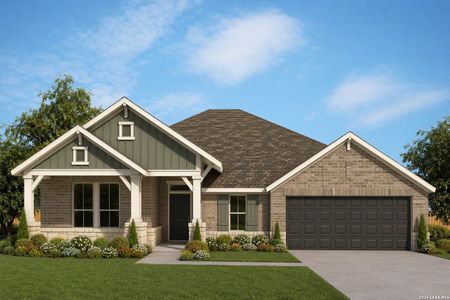 New construction Single-Family house 1312 Spotted Jaguar, New Braunfels, TX 78132 plan The Ridgegate - image