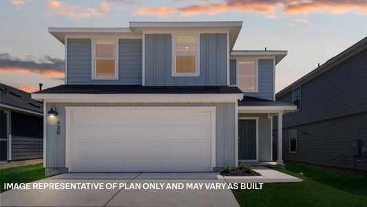New construction Single-Family house 122 Childress St, Buda, TX 78610 plan The Davis - image