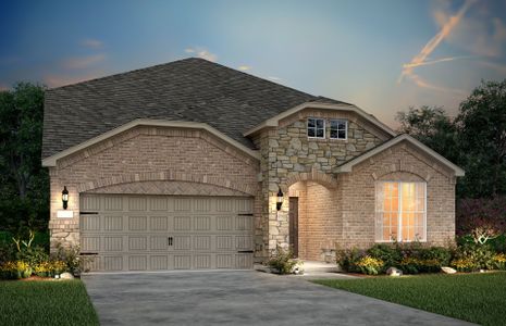 The Keller, a two-story home with 2-car garage, shown with Home Exterior 34