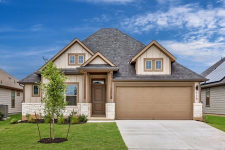 New construction Single-Family house 115 Mandeville Dr, Hutto, TX 78634 plan Brazos | Prairie Winds - image