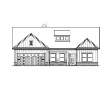 New construction Single-Family house 500 Belle Woode St, Monroe, GA 30656 plan (GA)The Everett | Front Entry - image