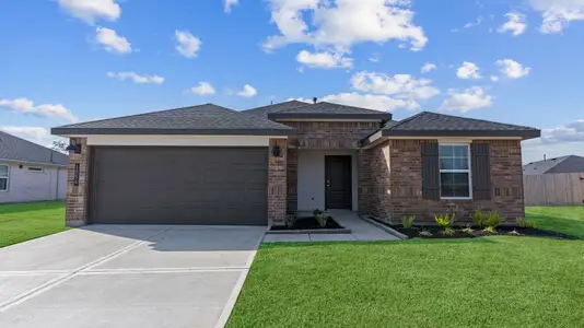 New construction Single-Family house 1017 Paddlefish Ln, Alvin, TX 77511 plan Denton - image