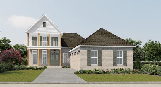 New construction Single-Family house 131 E Perseverance Pt, Freeport, FL 32439 plan Brentwood II A - image