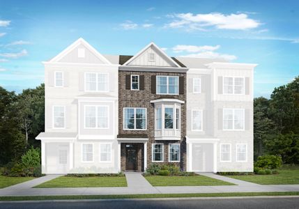 New construction Townhouse house 539 Fundao Ln, Lawrenceville, GA 30046 plan Hawthorne - image