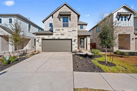 New construction Single-Family house 2141 Stampede Drive, Leander, TX 78641 Lantana- photo 0