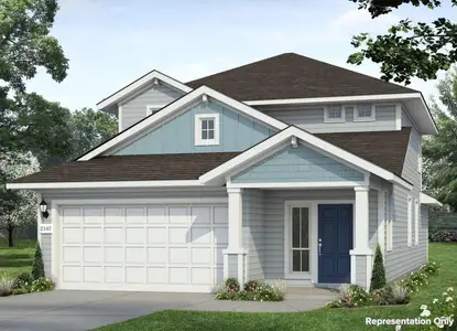 New construction Single-Family house 13502 Riding Dr, Pflugerville, TX 78660 plan Edgebrooke 2107 - image