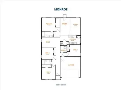 New construction Single-Family house 604 Clear Creek Ct, Clyde, TX 79510 plan Monroe - image