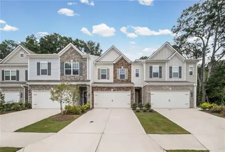 New construction Townhouse house 3498 Bellinger Dr, Powder Springs, GA 30127 - image