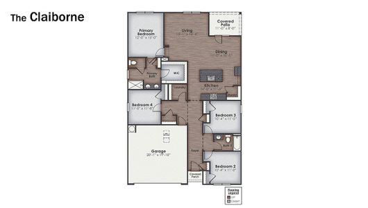 New construction Single-Family house 2035 Cypress Hill Dr Se, Bolivia, NC 28422 plan Claiborne - image