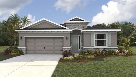 New construction Single-Family house 10734 Rabbit Grove Trl, Parrish, FL 34219 plan Lantana - image