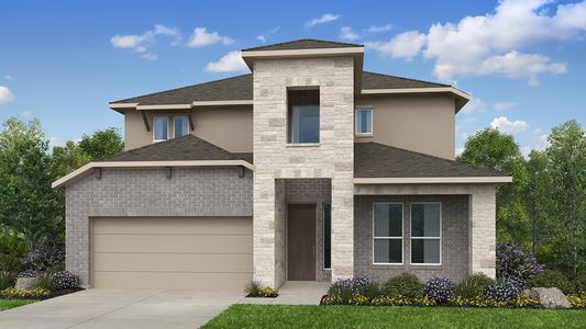 New construction Single-Family house 113 Villoria Cv, Liberty Hill, TX 78642 plan Piedmont - image