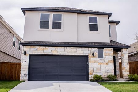 New construction Single-Family house 204 Langhorne Bnd, Liberty Hill, TX 78642 Zoe Plan- photo 0