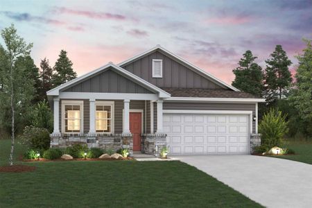 New construction Single-Family house 13205 Triple Jet Dr, Buda, TX 78610 Laurel- photo 0