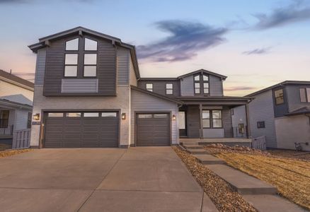 New construction Single-Family house 11293 Tenor Trl, Lone Tree, CO 80134 plan 5063 Madison Elevation B - Low Slope Contemporary - image