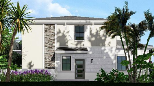 New construction Townhouse house 11471 Vintage Oaks Circle W, Palm Beach Gardens, FL 33412 plan Callington - image