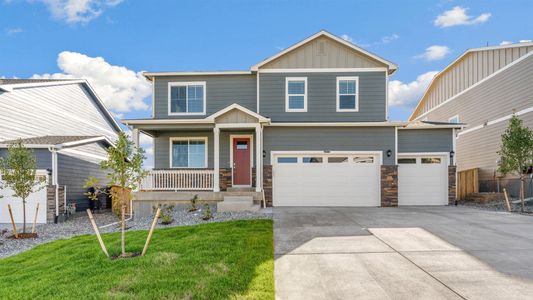 New construction Single-Family house 15953 Syracuse St, Thornton, CO 80602 HENLEY- photo 0