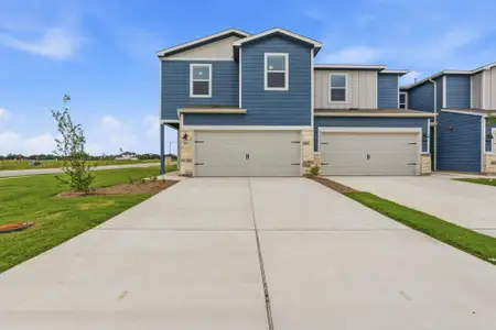 New construction Townhouse house 164 Cinnabar Ln, Unit 5, Kyle, TX 78640 plan The Waterloo (175E) - image