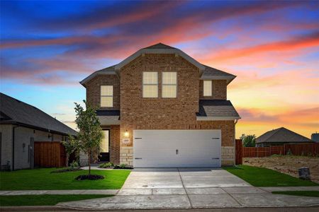 New construction Single-Family house 189 Palo Duro Bend, Rhome, TX 76078 Walton- photo 0