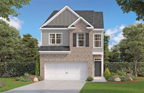 New construction Townhouse house 410 Silver Moon Dr, Loganville, GA 30052 - image