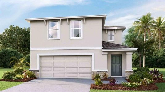 New construction Single-Family house 8510 Wheat Stone Dr, Zephyrhills, FL 33540 plan Elston II - image