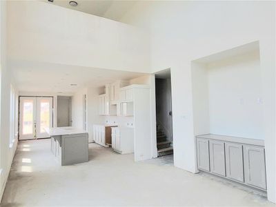 Family room to kitchen - under construction