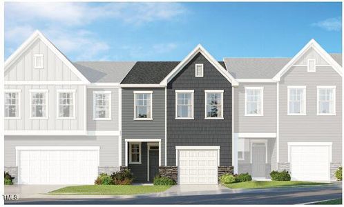 New construction Townhouse house 332 Deercroft Drive, Apex, NC 27539 - photo 0