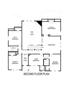 New construction Single-Family house 613 Majestic Oak Ln, Waxahachie, TX 75165 plan Hillcrest 50 F (w/Game) - image