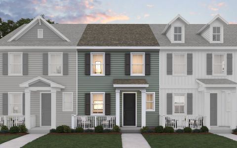New construction Townhouse house 202 Encampment Blvd, Simpsonville, SC 29681 plan Foxmore - Townhomes - image