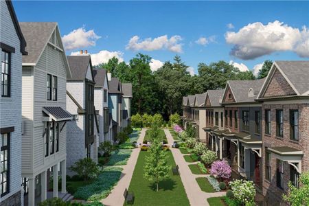 New construction Townhouse house 3195 Paley Dr, Alpharetta, GA 30009 plan The Chamberlain - image