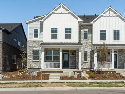 New construction Townhouse house 22341 East 7Th Pl, Aurora, CO 80018 The Woodland- photo 0