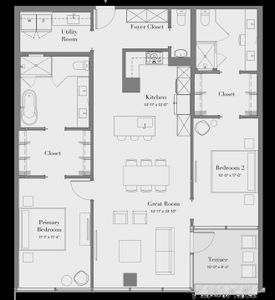 New construction Condo house 7230 E Mayo Blvd, Scottsdale, AZ 85255 plan 2B-04 - image