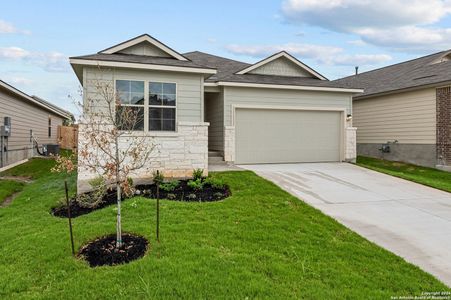 New construction Single-Family house 13115 Bay Point Way, Saint Hedwig, TX 78152 Dawson- photo 0 0