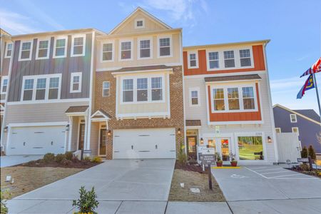 New construction Townhouse house 2251 Kettle Falls Sta, Apex, NC 27502 Kensington- photo 1 1