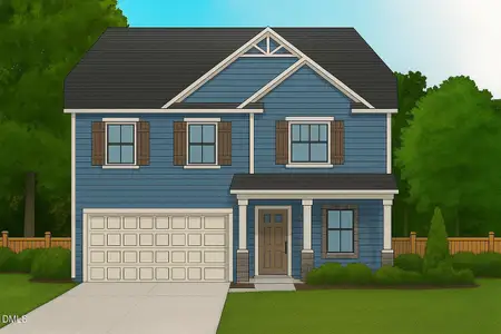 New construction Single-Family house 291 Pecan Valley Wy, Four Oaks, NC 27524 plan Benton II - image