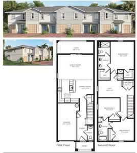 New construction Townhouse house 12849 Sw Forli Way, Port Saint Lucie, FL 34986 Vale- photo 0