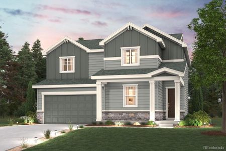 New construction Single-Family house 2041 Panorama St, Lochbuie, CO 80603 plan The Powell - image