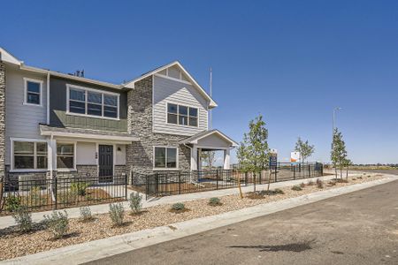 New construction Townhouse house 95 N Vandriver Place, Aurora, CO 80018 - photo 0