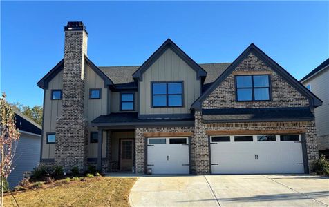 New construction Single-Family house 4051 Hosch Reserve Drive, Buford, GA 30519 The Thompson- photo 0