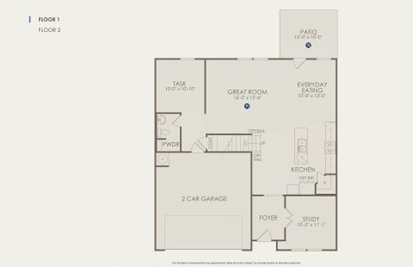 Hampton Floor Plan, Quick Move-In Home, Floor 1