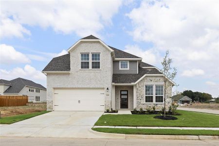 New construction Single-Family house 1648 Elle Lane, Aubrey, TX 76227 Grapevine- photo 0