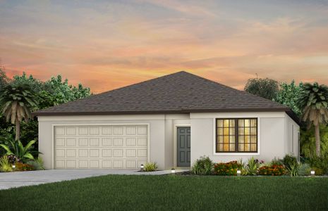 New construction Single-Family house 609 Oasis Lake Pl, Lehigh Acres, FL 33936 plan Chapman - image
