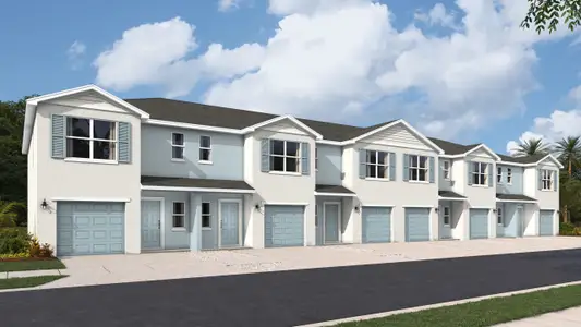 New construction Townhouse house 4705 Pleasant Ave, Palm Harbor, FL 34683 plan Pearson - image