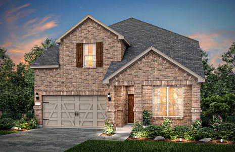 The Riverdale, a two-story home with 2-car garage,