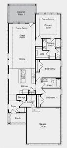 Structural options added include: Covered outdoor living and 12'' pop up ceiling at gathering room, dining, primary suite.